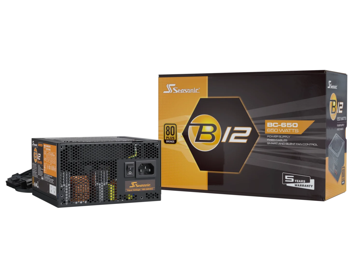 Seasonic B12 BC - 650 Power Supply 650 Watts | A651BCAFH - Vektra Computers LLC Seasonic B12 BC - 650 Power Supply 650 Watts | A651BCAFH - Vektra Computers LLC